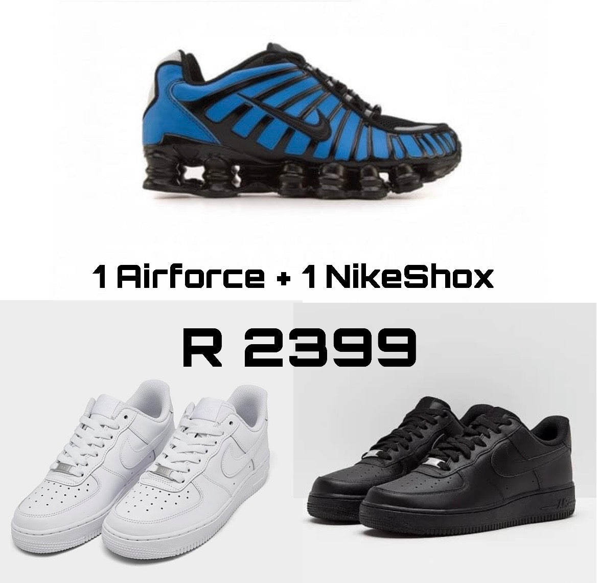 1 Blue Thermoactive + 1 Airforce